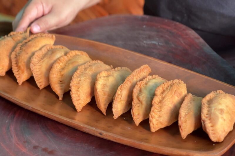 Fried Beef Empanada with Corn